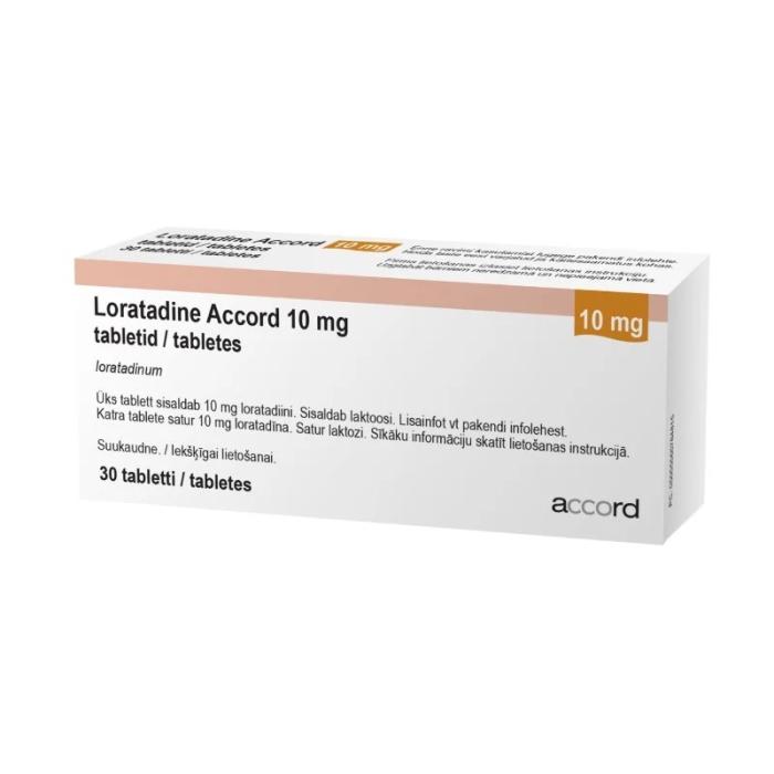 LORATADINE ACCORD TBL 10MG N30	