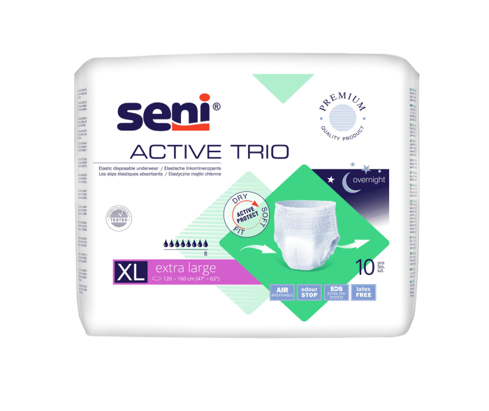 SENI ACTIVE TRIO IMAVAD PÜKSID XL 2500ML N10