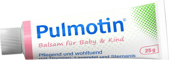 PULMOTIN KÜLMETUSVASTANE PALSAM BEEBIDELE/LASTELE 25G