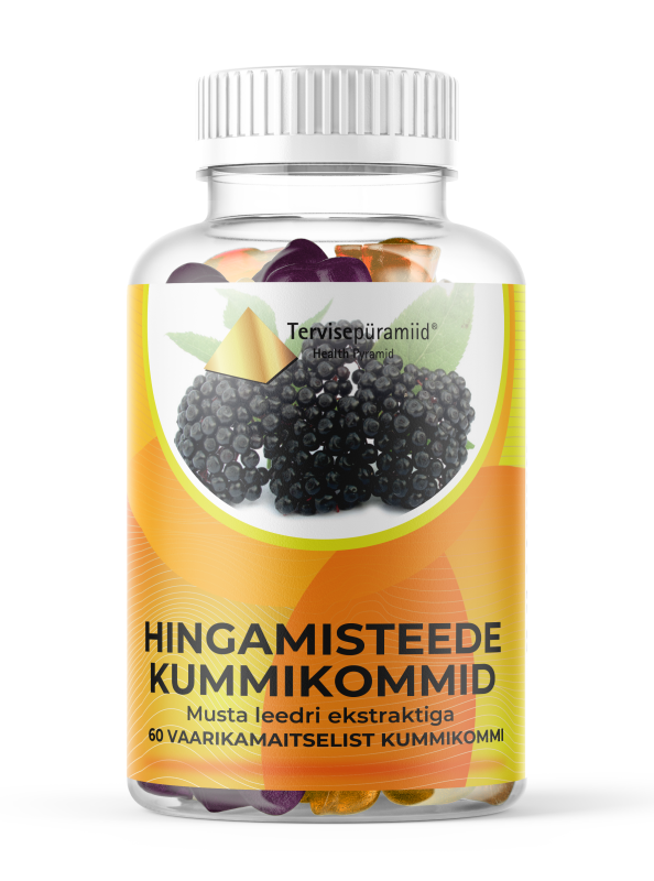 TERVISEPÜRAMIID HINGAMISTEEDE KUMMIKOMMID N60