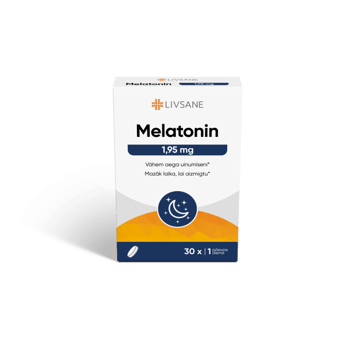 LIVSANE MELATONIIN TBL 1,95MG N30