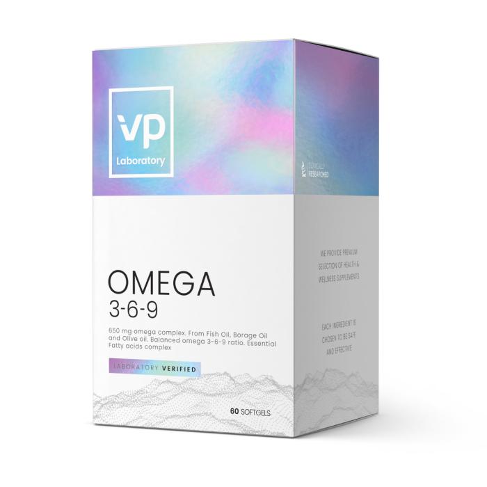 VP LABORATORY OMEGA 3-6-9 PEHMEKAPSLID N60
