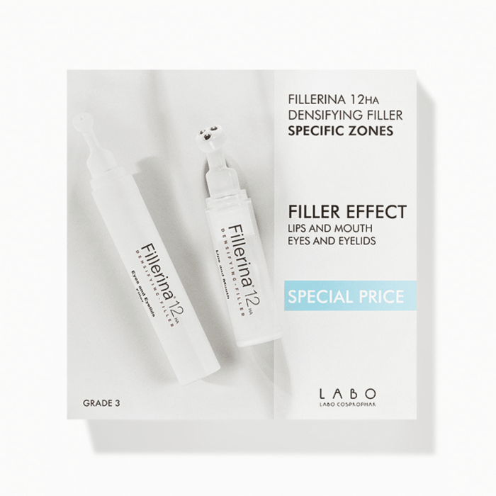 FILLERINA 12HA GEEL SUU/HUULED+ SILMAD/SILMALAUD 3.ASTE 7ML+15ML