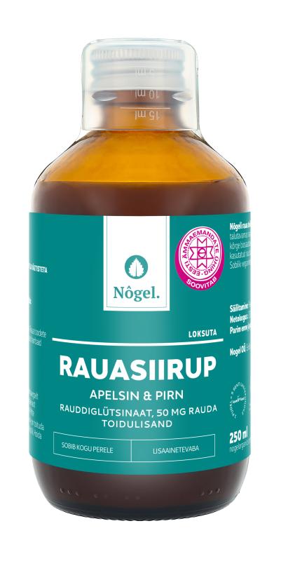 NÕGEL RAUASIIRUP APELSINI/ PIRNI 50MG/15ML 250ML