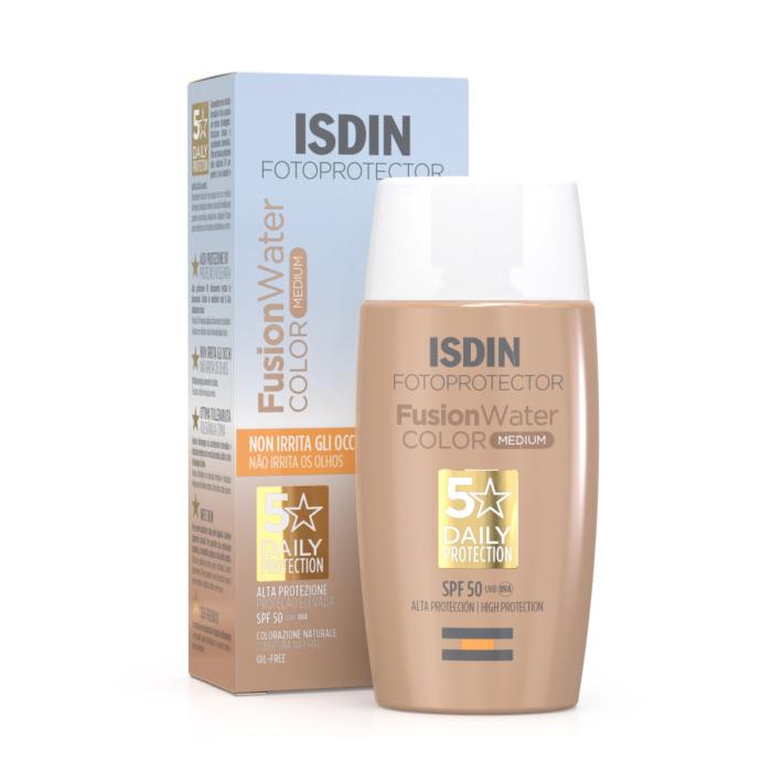 ISDIN FUSION WATER PÄIKESEKAITSE EMULSOON TOONIV MEDIUM SPF50 50ML