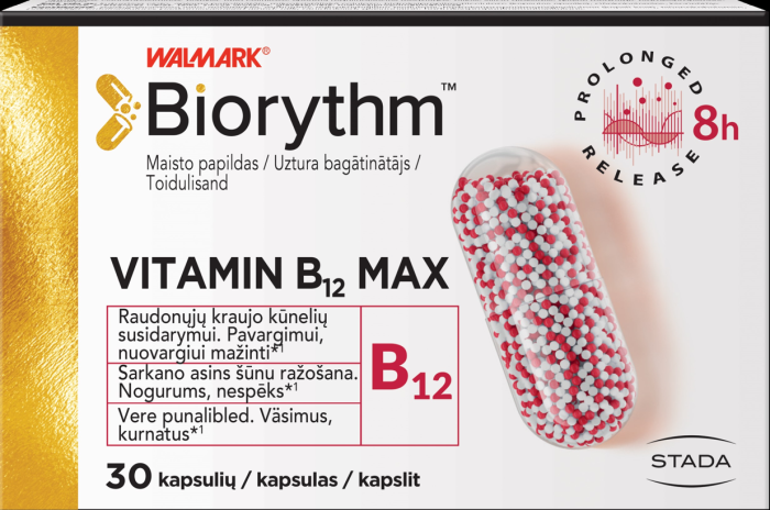 BIORYTHM VITAMIIN B12 MAX KAPSLID N3