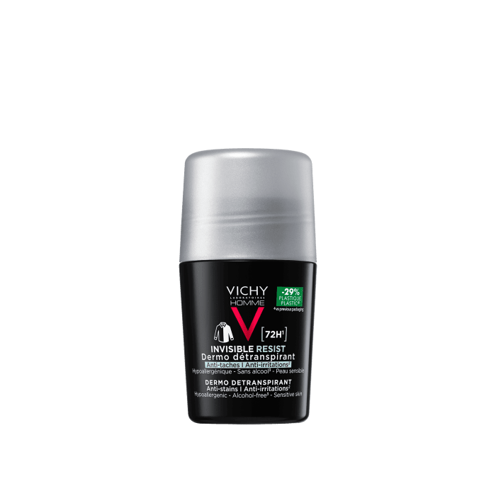 VICHY HOMME ANTIPERSPIRANT ROLL-ON 72H INVISIBLE RESIST 50ML
