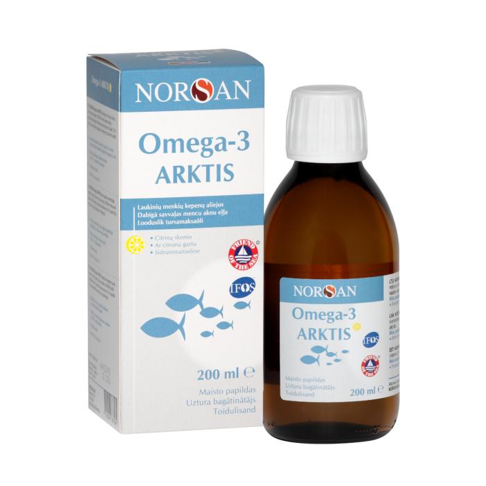 NORSAN OMEGA-3 ARKTIS KALAMAKSAÕLI SIDRUNI 200ML