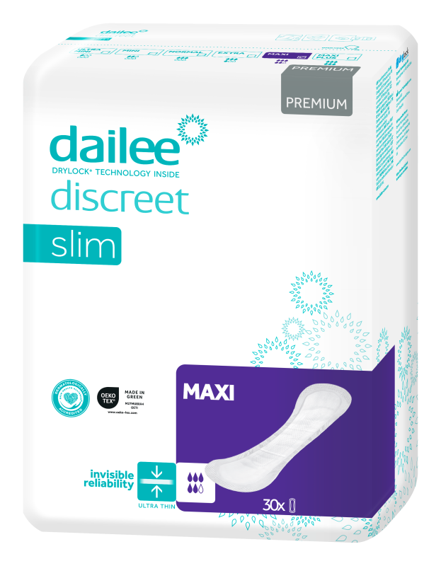 DAILEE DISCREET PREMIUM SIDE SLIM MAXI 820ML N30