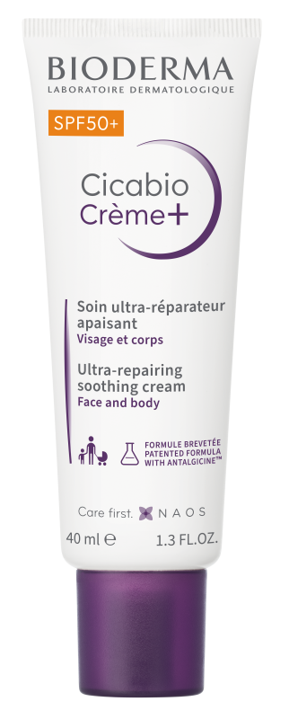 BIODERMA CICABIO CREME+ KREEM RAHUSTAV/TAASTAV SPF50+ 40ML