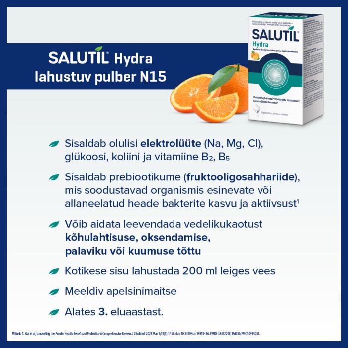 SALUTIL HYDRA LAHUSTUV PULBER APELSINIMAITSELINE N15