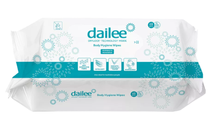 DAILEE NIISKED SALVRÄTIKUD KEHALE BIOLAGUNEVAD 30X22CM N48