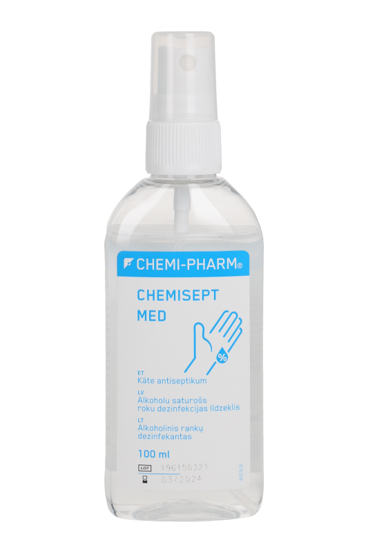 CHEMI-PHARM CHEMISEPT MED KÄTE ANTISEPTIKUM PIHUSTIGA 100ML