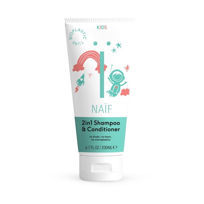 NAIF 2IN1 SHAMPOON+PALSAM LASTELE 200ML