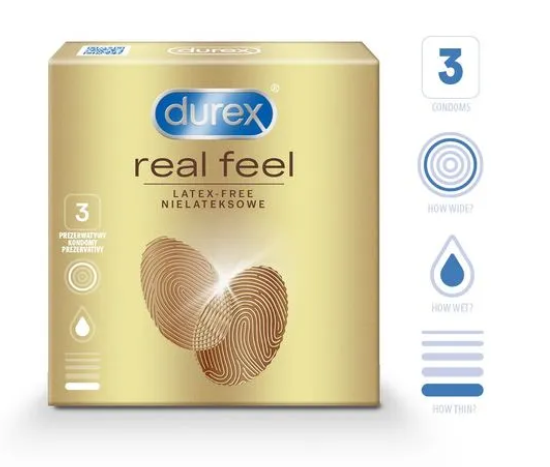 DUREX SENSUAL NO LATEX KONDOOMID 56MM N3
