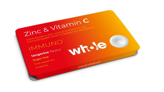 WHOLE TSINK+VITAMIIN C PASTILLID N15