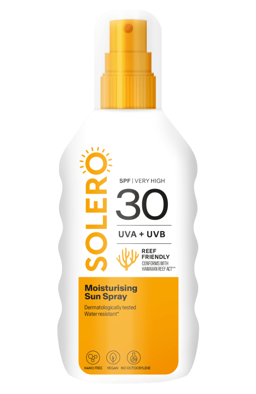 SOLERO PÄIKESEKAITSESPREI SPF30 NIISUTAV 200ML