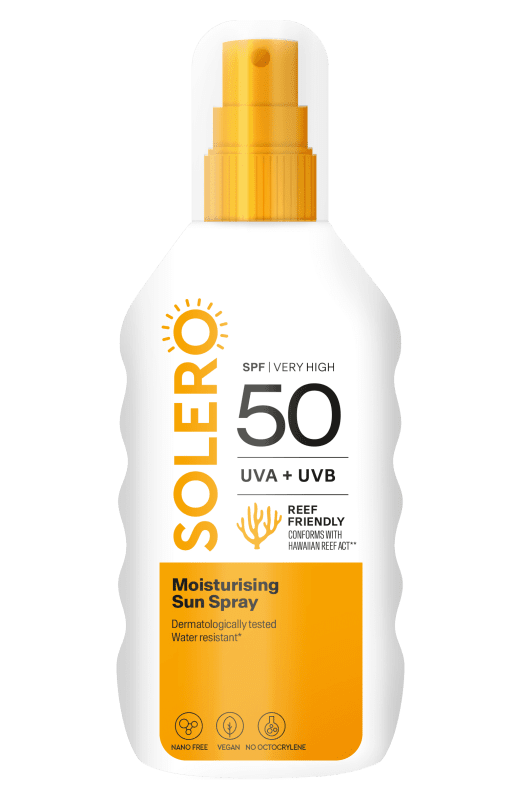 SOLERO PÄIKESEKAITSESPREI SPF50+ NIISUTAV 200ML
