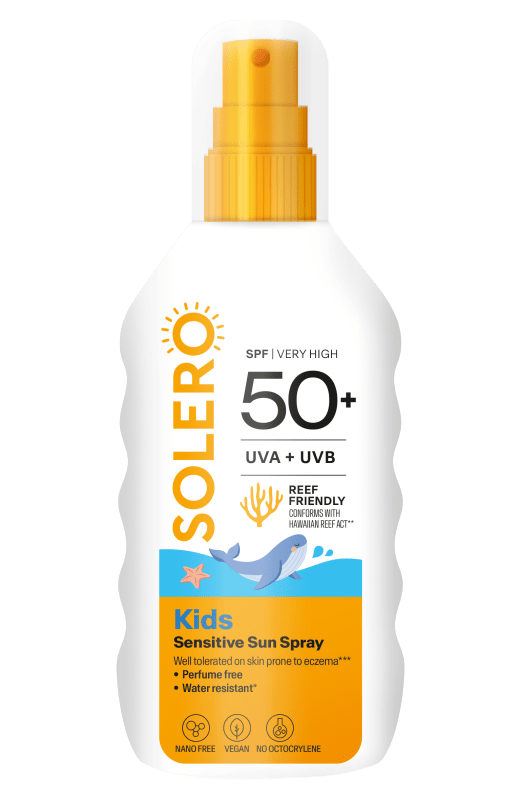 SOLERO PÄIKESEKAITSESPREI SPF50+ LASTELE 200ML