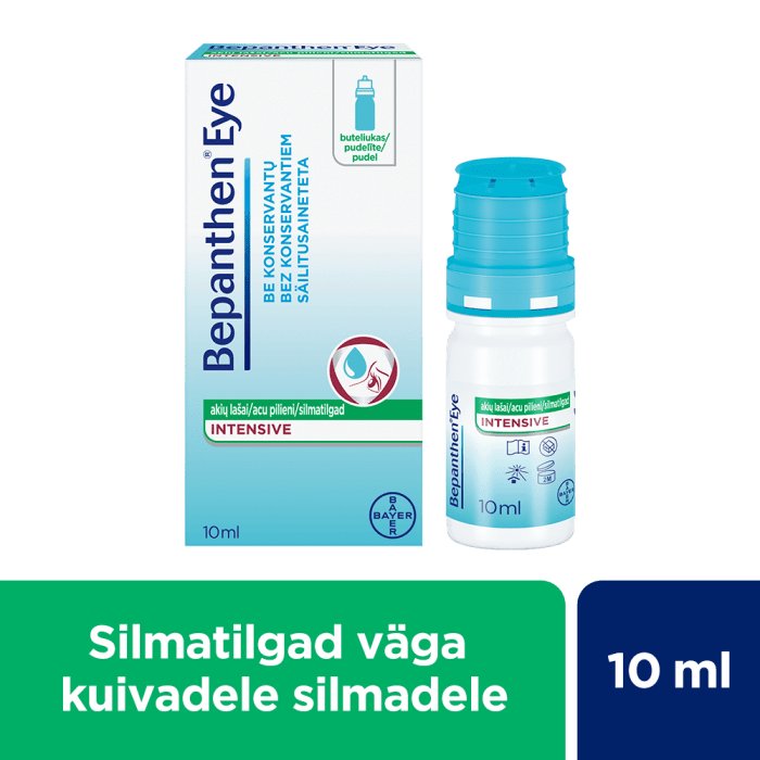 BEPANTHEN EYE INTENSIVE SILMATILGAD 10ML