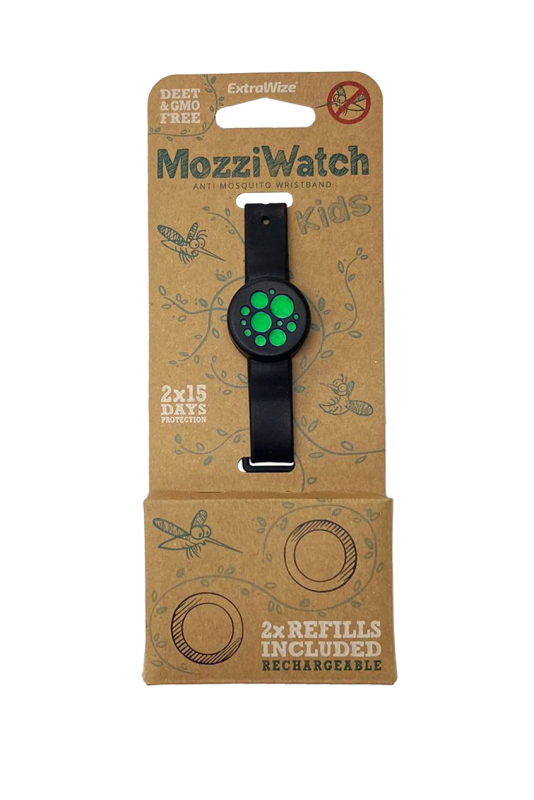 MOZZIWATCH SÄÄSETÕRJE KÄEPAEL LASTELE ROHELINE+2 TÄITETBL