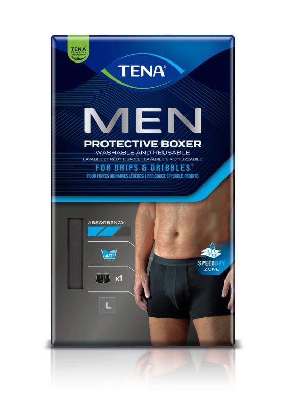 TENA MEN PROTECTIVE BOXER PESTAVAD PÜKSID L MUST N1