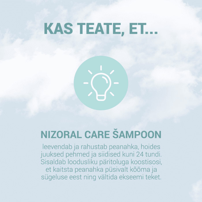 NIZORAL CARE ŠAMPOON KUIVALE/ TUNDLIKULE PEANAHALE 200ML