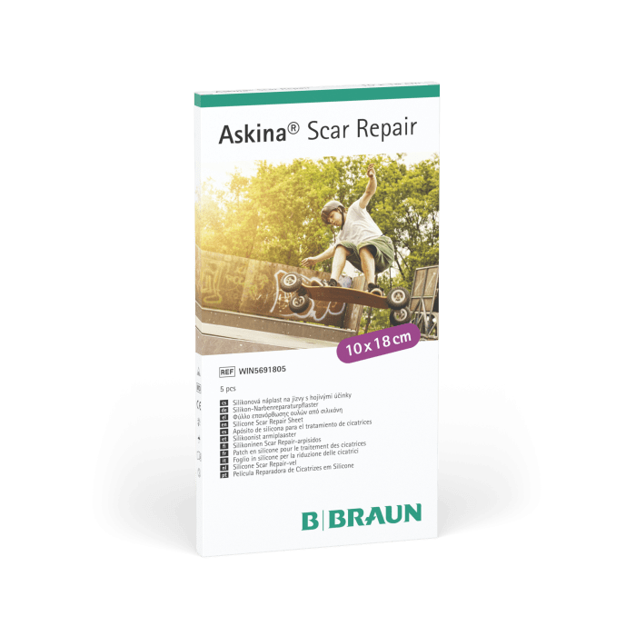 ASKINA SCAR REPAIR SILIKOONPLAASTER 10 X 18CM N5
