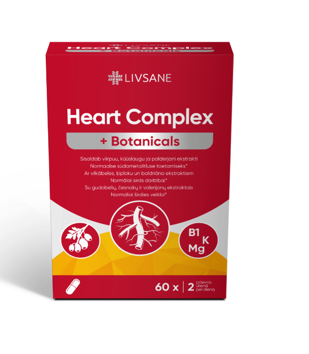 LIVSANE HEART COMPLEX +BOTANICALS KAPSLID N60
