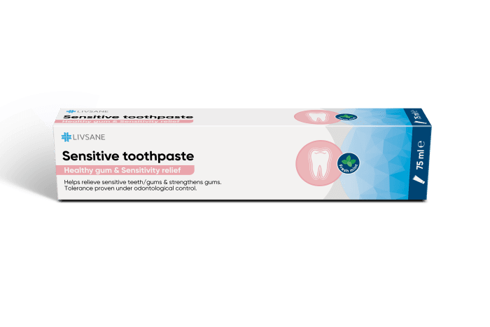 LIVSANE HAMBAPASTA SENSITIVE TUNDLIKELE HAMMASTELE 75ML