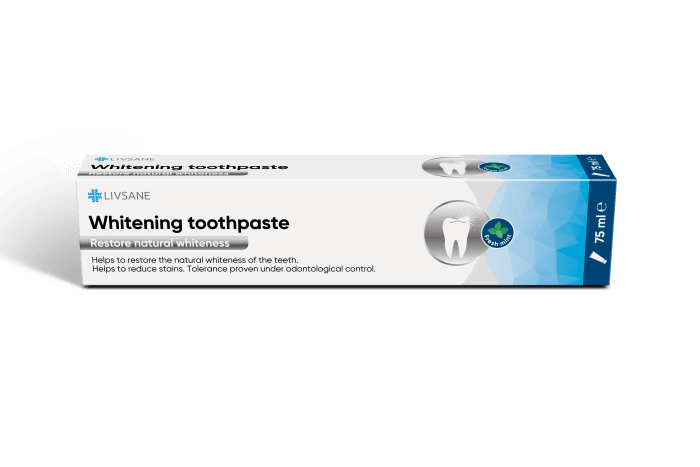 LIVSANE HAMBAPASTA WHITENING VALGENDAV 75ML