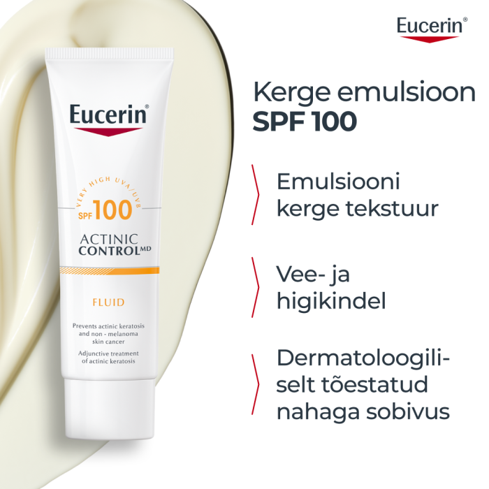 EUCERIN SUN ACTINIC CONTROL MD PÄIKESEKAITSEEMULSIOON SPF100 80ML