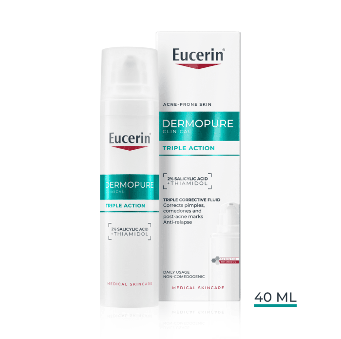 EUCERIN DERMOPURE CLINICAL KOLMEKORDSE TOIMEGA KORRIGEERIV EMULSIOON 40ML