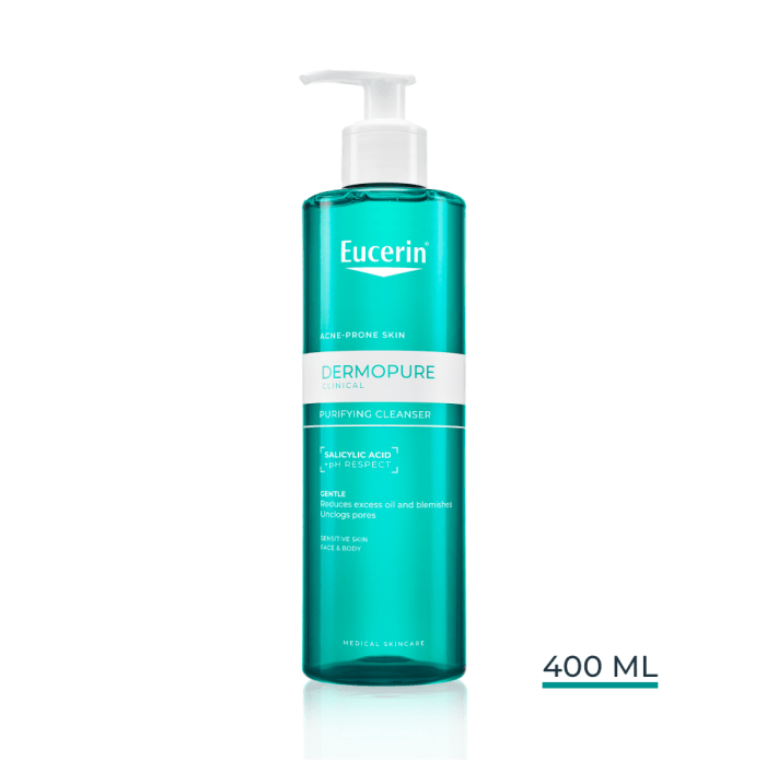 EUCERIN DERMOPURE CLINICAL PUHASTUSGEEL ÕRNATOIMELINE 400ML