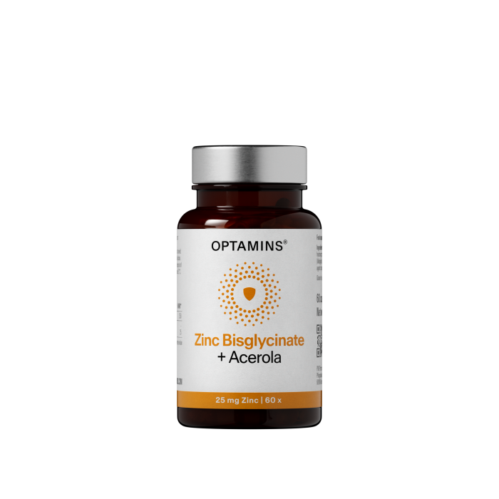 OPTAMINS TSINK BISGLÜTSINAAT +ACEROLA KAPSLID N60