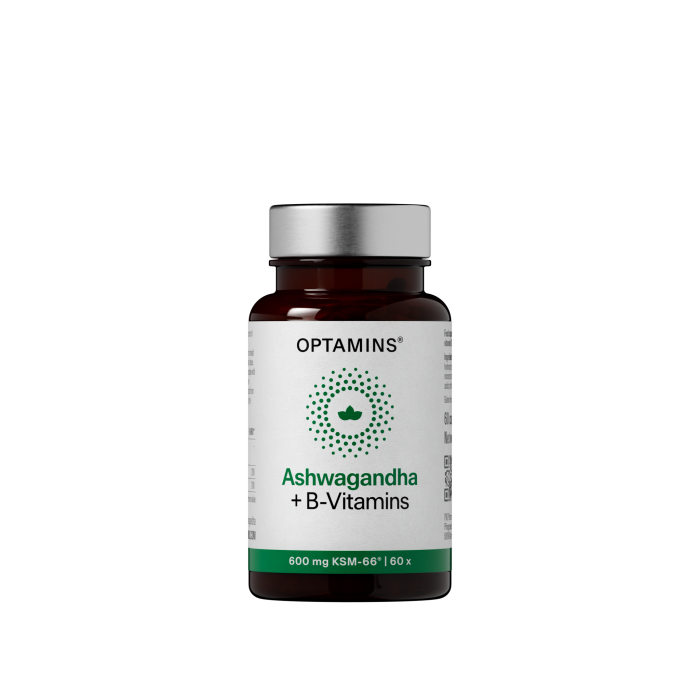 OPTAMINS ASHWAGANDHA+B-VITAMIINID KAPSLID N60