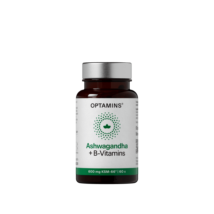 OPTAMINS ASHWAGANDHA+B-VITAMIINID KAPSLID N60