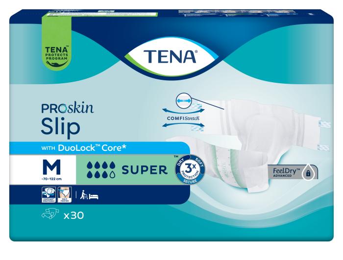 TENA SLIP PROSKIN PÜKSMÄHE SUPER M 2450ML N30