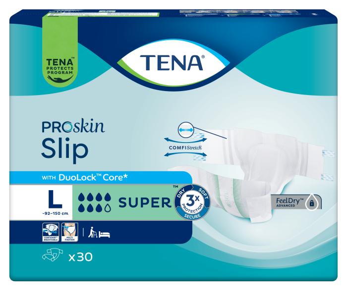 TENA SLIP PROSKIN PÜKSMÄHE SUPER L 2650ML N30