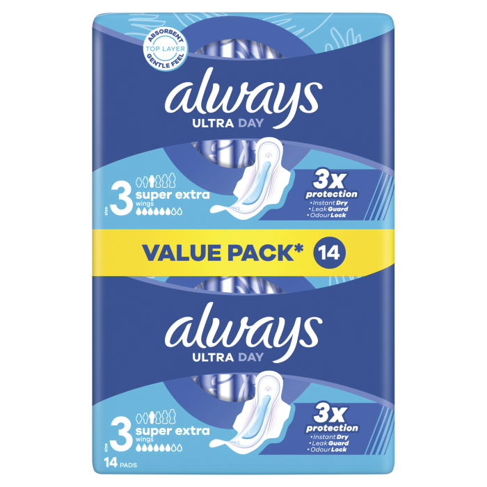ALWAYS ULTRA DAY HÜGIEENILINE SIDE SUPER PLUS DUO N14