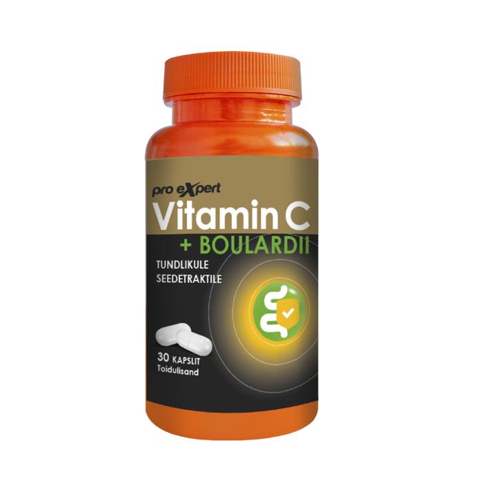 PRO EXPERT VITAMIIN C +BOULARDII KAPSLID N30