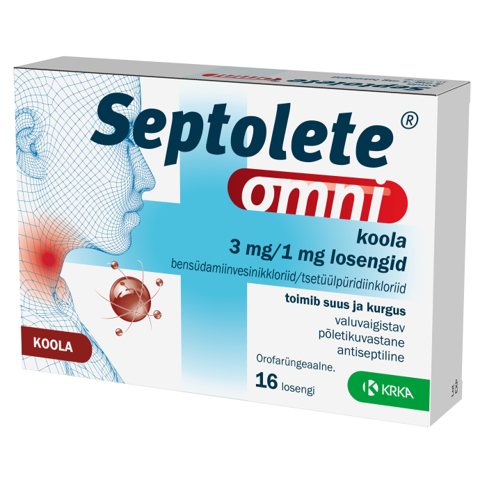 SEPTOLETE OMNI KOOLA LOSENG 3MG+1MG N16
