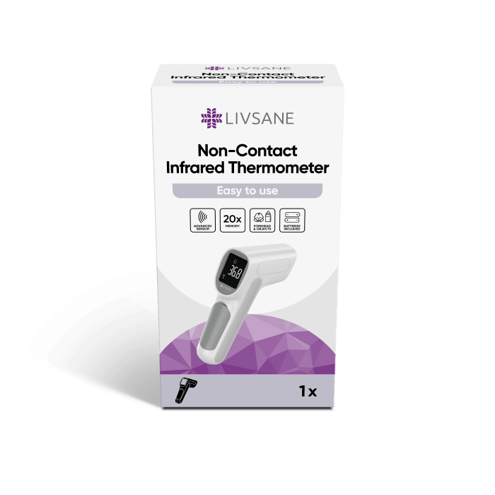LIVSANE TERMOMEETER KONTAKTIVABA INFRAPUNAGA