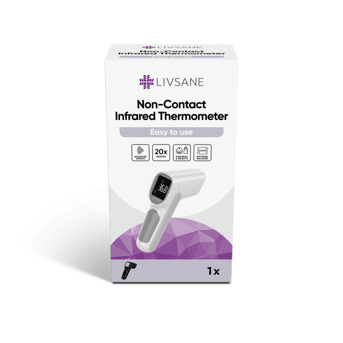 LIVSANE TERMOMEETER KONTAKTIVABA INFRAPUNAGA