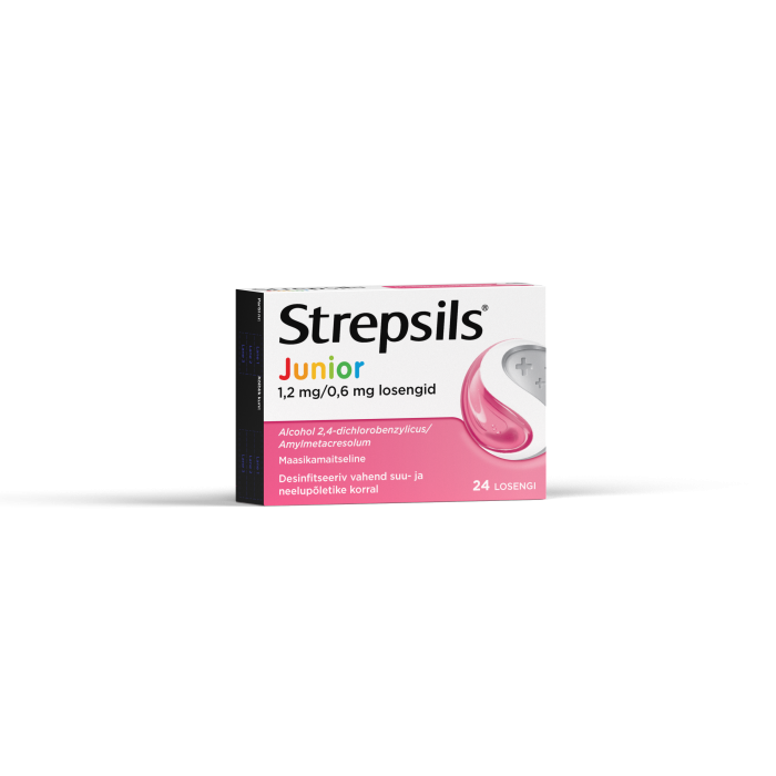 STREPSILS JUNIOR LOSENG 0.6MG+1.2MG N24