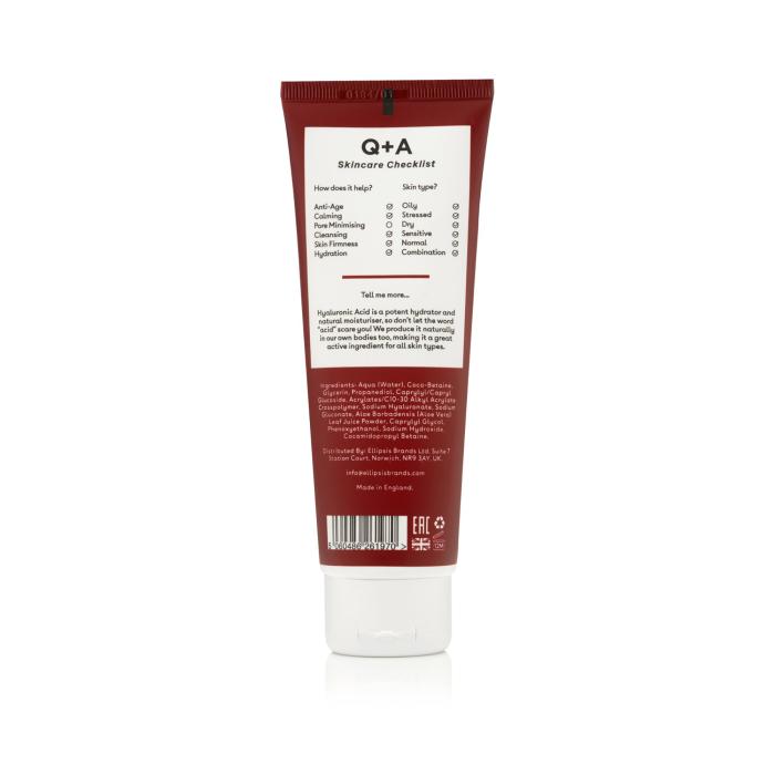 Q+A HYALURONIC ACID NÄOPUHASTUSGEEL NIISUTAV 125ML