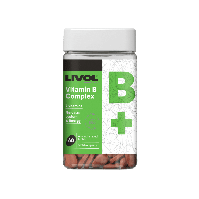LIVOL VITAMIIN B-KOMPLEKS TBL N60