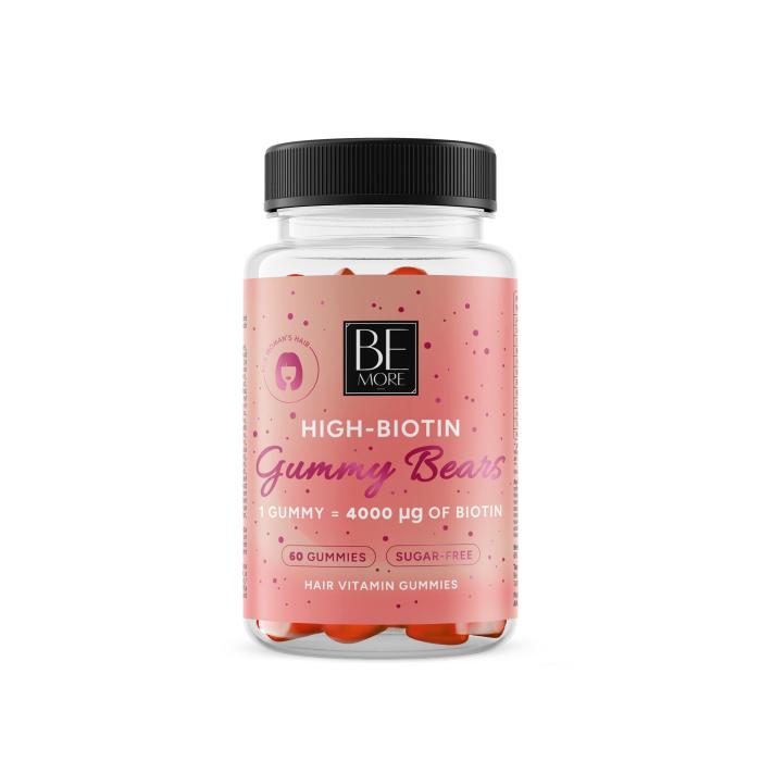 BE MORE HIGH-BIOTIN GUMMY BEARS KUMMIKOMMID N60