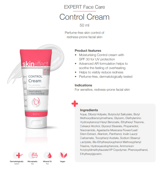 SKINEFFECT EXPERT NÄOKREEM PUNETAVALE NAHALE SPF30 50ML