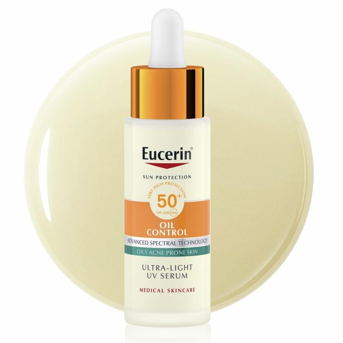 EUCERIN SUN OIL CONTROL PÄIKESEKAITSESEERUM SPF50+ KERGE 30ML